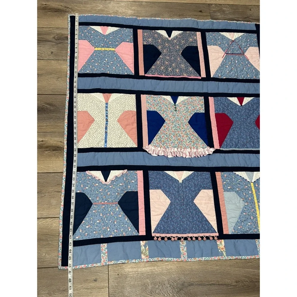 Handmade Dress Lap Quilt 46.5x38 By Covered in Love Quilt Ministry‎ 2015